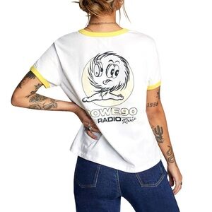 RVCA Rowe radio tee . New, tags removed and worn once.